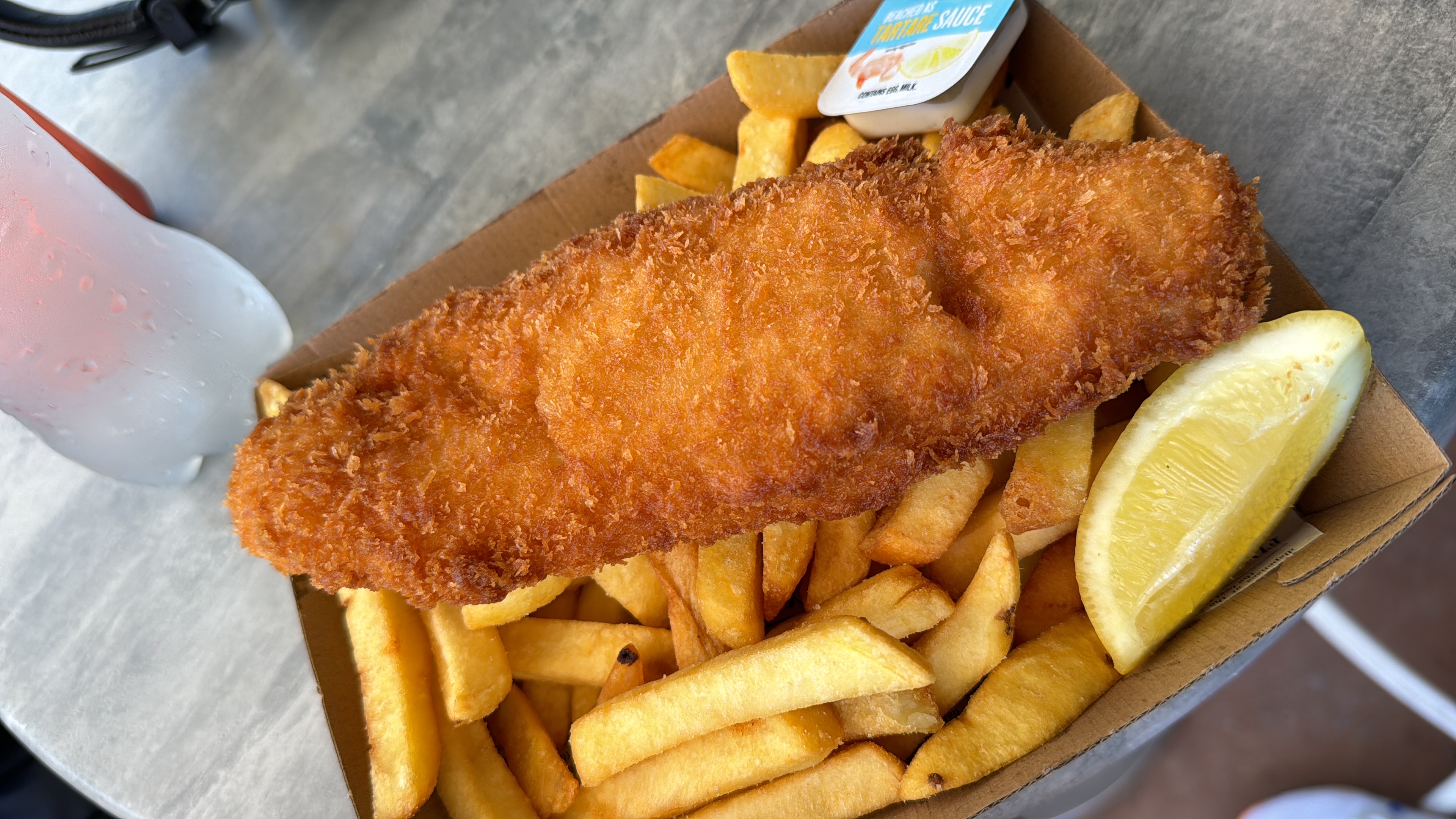 Fish and Chips by the Wollongong's beach.